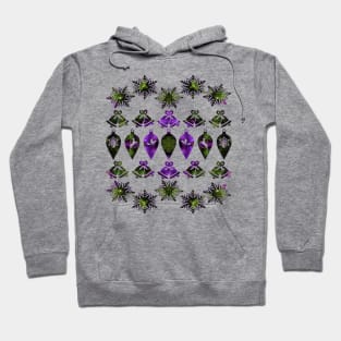 Christmas Holiday Green and Purple Hoodie